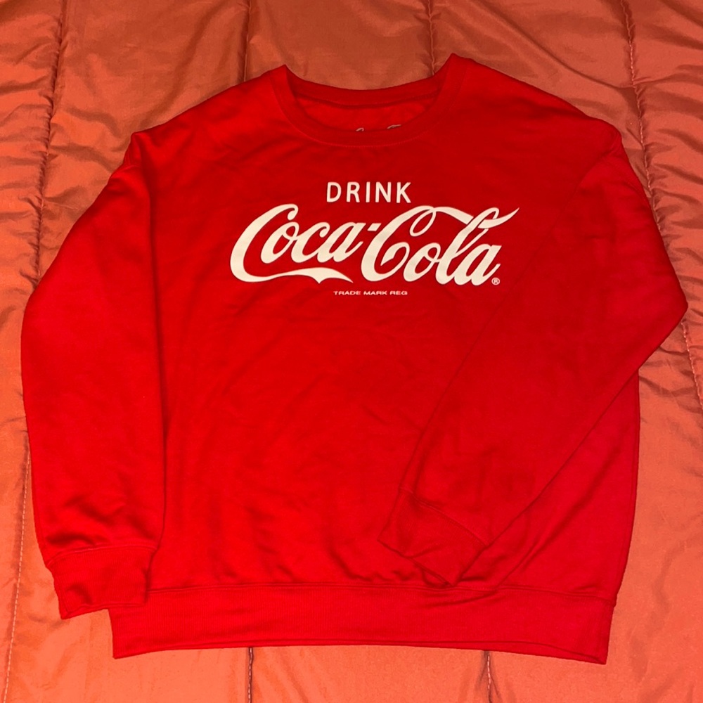 Coca-Cola crew neck sweater (size S women’s); red color; very lightweight